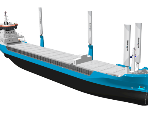 CIP9000 standardized vessel design render front view